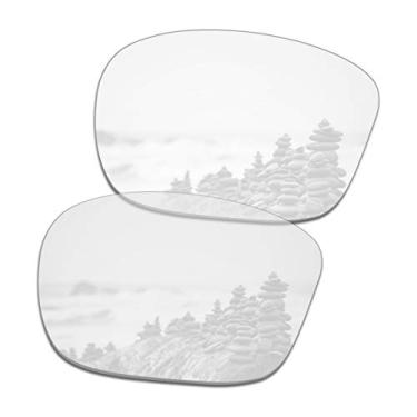 Imagem de SmartVLT Lentes de substituição transparentes HD masculinas para óculos de sol Oakley Sliver F OO9246