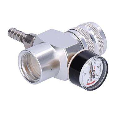 Imagem de Regulador de Pressão de Gás Co2, Válvula Reguladora de Co2 Com Medidor Ajustável, Mini Cilindro de Cerveja, Rosca 90psi