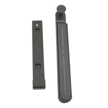 Imagem de Gancho Retrátil da Porta da Haste, Organizador Dobrável do Gancho para o Hotel Em Casa, Liga de Alumínio sobre a Chave da Toalha do Saco da Lavanderia do Gancho da Porta (GREY)