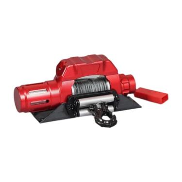 Imagem de Luwecf Rc crawler guincho de metal simulado escalada guincho do carro portátil leve multifuncional mini guincho de metal elétrico para trx6