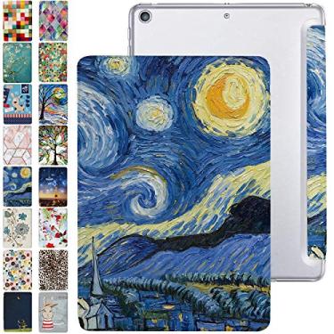 Imagem de DuraSafe Cases Capa traseira rígida para iPad Pro 12.9 3 geração A1876 MTEL2LL/A MTEM2LL/A A2014 MTFN2LL/A MTFL2LL/A MTFP2LL/A MTFQ2LL/A A1983 MTHN2LL/A MTHU2LL/A MTJA2LL/A MTJ02LL/A - Noite estrelada