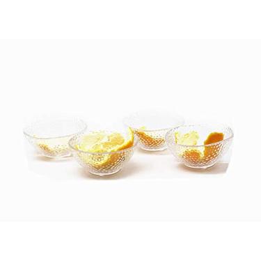 Imagem de Leoyoubei Tigela de vidro resistente ao calor de 85 g, 8,3 x 3,8 cm, para sorvete, sobremesa, pratos de molho de soja, colheres de aperitivo empilháveis, mini acompanhamentos, ramequins transparentes,