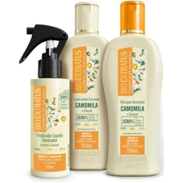 Imagem de Kit Camomila Bio Extratrus Clareamento Dos Fios 3 Produtos