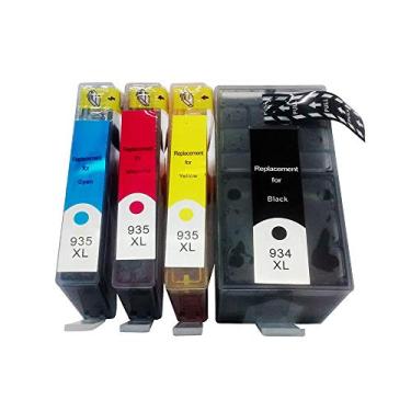 Imagem de Kit cartucho de tinta compatível HP 934XL 935XL 6230 6830 E2E03A E3E02