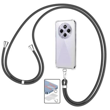 Imagem de CORONITAS Capa Protetora Com Alça Ajustável para Xiaomi Redmi A4 5g, Crossbody Case Transparente Anti Impactos, Capinha para Pendurar no Pescoço