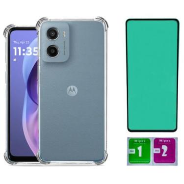 Imagem de Capa Proteção Anti Impacto Para Moto G05 + Pelicula Ceramica - Mustang