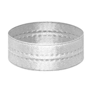 Imagem de 20m Fita Camada Dupla Cetim c/ ARAME no meio 1cm larg x 20m - Fitas e 