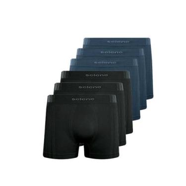 Imagem de Kit com 6 Cuecas Boxer Selene 11070-002//440 Colorido, Cinza, EG