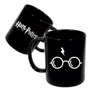 Imagem de Caneca de Porcelana Preta Harry Potter - Xícara para Café - Loja Dinka
