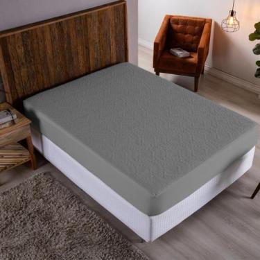 Imagem de Protetor de colchão IMPERMEÁVEL floral QUEEN 170 fios - SAFIRA ENXOVAI