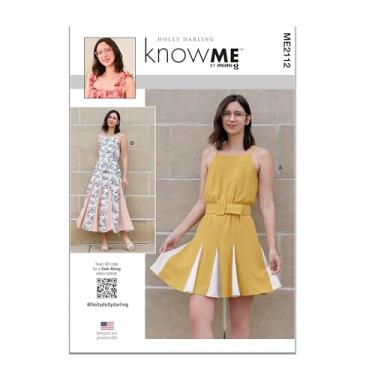Imagem de Know Me ME2112D5 Misses' Gored Dress Sewing Pattern Packet by Holly Darling, Design Code ME2112, Tamanhos 4-6-8-10-12