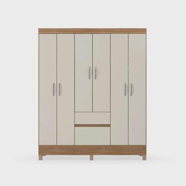 Imagem de Guarda-Roupa Demobile Flash II 6 Portas 2 Gavetas