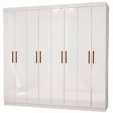 Imagem de Guarda Roupa Rubi Casal 8 Portas 4 Gavetas Carioca Cor Branco