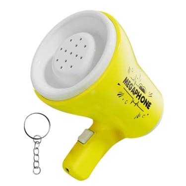 Imagem de Amagogo portátil megafone megafone bullhorn handheld amplificador alto -falante para esportes ao ar livre, Amarelo