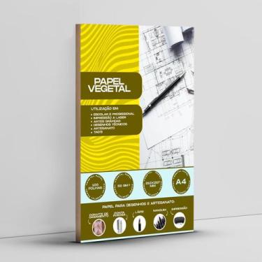 Imagem de Papel Vegetal 60/65gr A4 210x297mm 50un - Mares