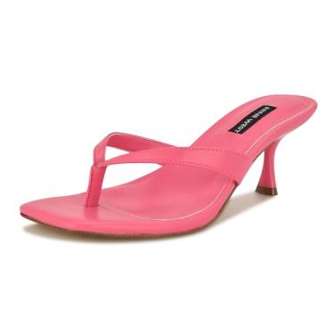 Imagem de Nine West Sandália feminina de salto Andela, Rosa neon 661, 35