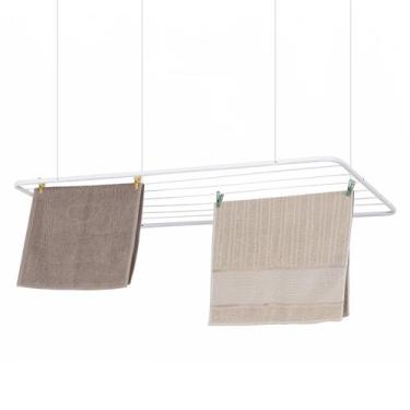 Imagem de Varal De Teto 120X56cm Branco - Maxeb