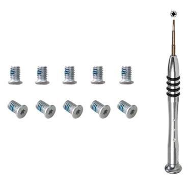 Imagem de Bfenown 10 peças de substituição M2,5 x 4,5 Torx T5 Parafusos de capa inferior + chave de fenda T5 para Dell XPS 17 9700 9710 9720 9730 Precision 5750 5760 5770 5780 (prata)
