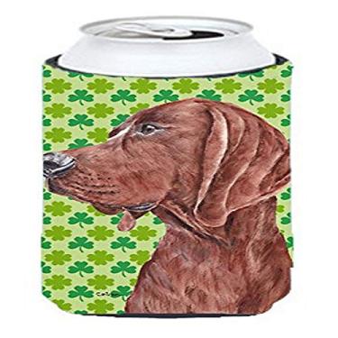 Imagem de Caroline's Treasures SC9731TBC Redbone Coonhound Lucky Shamrock St. Patrick's Day Tall Boy Hugger, menino alto, multicolorido
