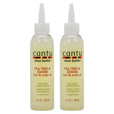 Imagem de Óleo para cabelo e couro cabeludo Cantu, manteiga de karité, melaleuca e jojoba 180 ml