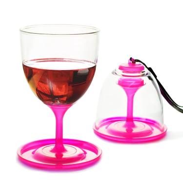 Imagem de Copos de vinho Asobu VT13-9228 StackNgo Unbreakable 300 ml, conjunto de 2