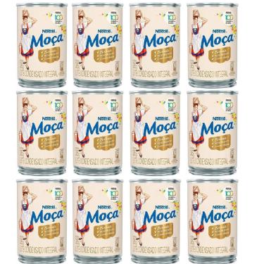 Imagem de Kit 12 Leite Condensado Nestle Moca 395Gr Lata