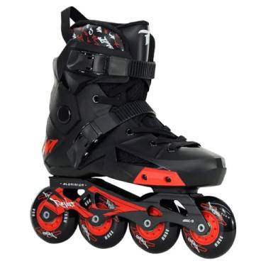 Imagem de Patins Freestyle Traxart Revolt Preto com Rodas Pretas - 80mm ABEC-9