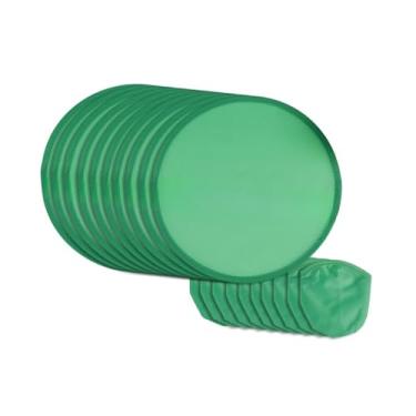 Imagem de Pacote com 10 Ventiladores Redondos de 20 Cm com Estojo, Verde