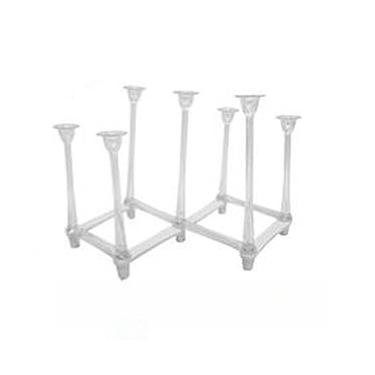 Imagem de Escorredor Para 7 Copos Secador Suporte Plástico P/Bancadas Pia(Transparente)