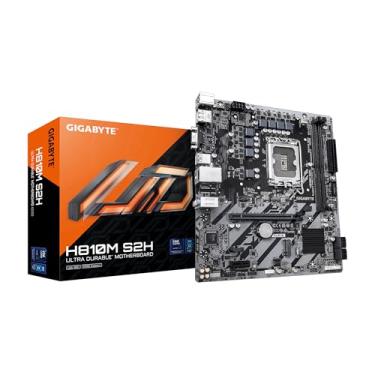 Imagem de GIGABYTE Placa mãe H810M S2H Intel Core Ultra (Série 2) LGA 1851, mATX, DDR5, 1x M.2, PCIe 4.0, USB 3.2 Gen1, LAN 1GbE, EZ-Latch