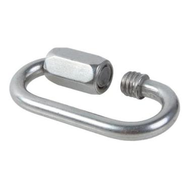 Imagem de Link Oval Mosquetão Rosqueável 10 Mm Em Aço Inox Para Cabos - Abrolhos