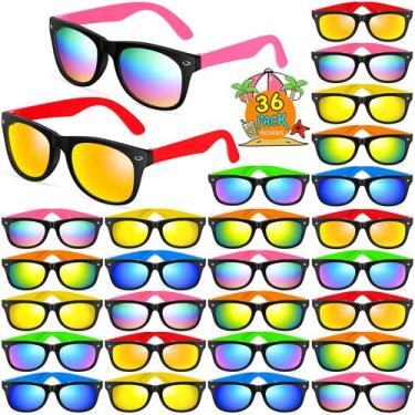 Imagem de Óculos de sol GINMIC Kids Neon Party Favors UV400 Protection