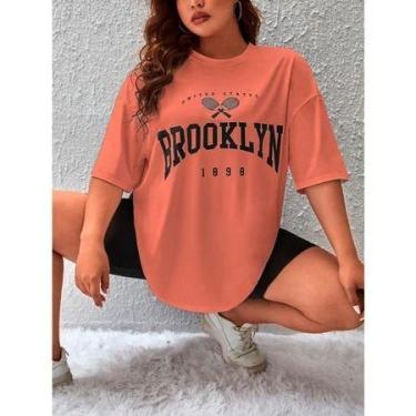 Imagem de Camiseta 1898 Rosa Choque Manga 3/4 Gola redonda Garota Longo Life Sty