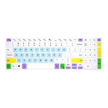 Imagem de WYGCH Capa de teclado para Dell 2021 2020 2019 Inspiron 15 5501 5502 5505 5508 5584 5590 5593 5598 39.6 cm, Inspiron 15 7000 7590 7591 7501 7501 7501 506 7 706 7790, Vostro 7590 5590 7500, protetor
