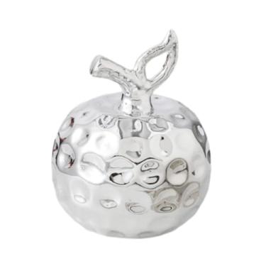 Imagem de XLWLLNJ estátua de porcelana Fture Artwork Collectible Ornament Sculpture for Table Centerpieces Indoor Bookshelf Office, Prata