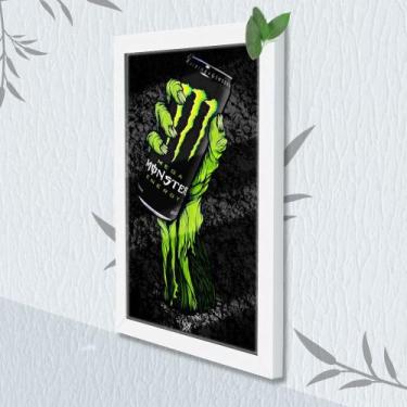 Imagem de Quadro Decorativo Energético Monster + Vidro 33x25 Estudio - Estação V