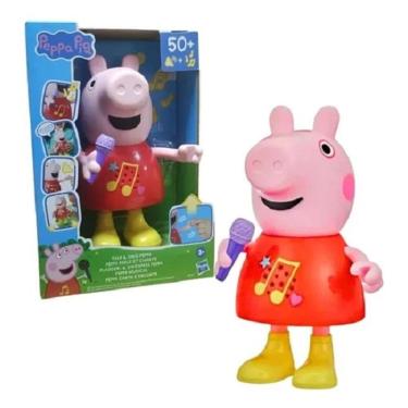 Imagem de Boneco Peppa Pig Cantora 20 Cm Com 50 Falas E Canções em Portugues - Hasbro