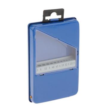 Imagem de WeiLaiKeQi Twist Brill Brill Index Case Twist Drill Holder Scale Marking Organizer for Carpentry Metalworking, 13cmx88cmx18cm