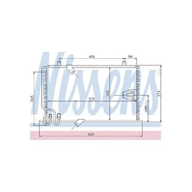 Imagem de Nissens 94408 Condensador, ar condicionado