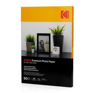 Imagem de Papel Fotográfico A4 Kodak  Gloss 240g 50 Folhas