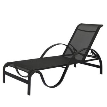 Imagem de Espriguiçadeira Paris - Malta Móvies, Preto