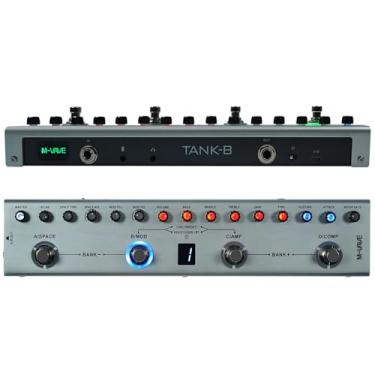 Imagem de M-VAVE VEDO Tank-B Pedal de Multiefeitos para Baixo: 36 Predefinições, 9 Simulações de Amplificador, Bluetooth, Gravação Interna, Bateria Recarregável e 8 IRs para Músicos Brasileiros