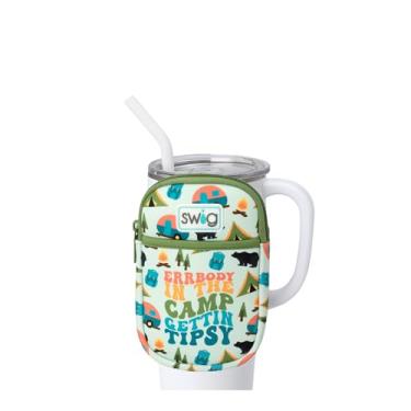 Imagem de Swig Life Bolsa Mega Caneca, Bolsa para Garrafa de Água com Alça Ajustável, Pochete de Garrafa de Água com Bolso para Telefone com Zíper, Comporta Itens Essenciais de Viagem, Garrafas e Acessórios