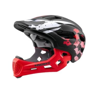 Imagem de simhoa Capacete de bicicleta infantil, respirável e ajustável, para meninos e meninas, para skate, mountain bike ciclismo, Vermelho