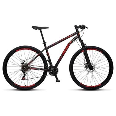 Imagem de Bicicleta Aero Aro 29 Steel Rider Preto Com Vermelho