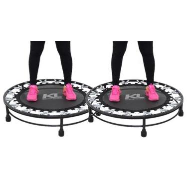Imagem de Kit 2 Mini Cama Elástica Jump Profissional 150 Kg - KL Master Fitness,