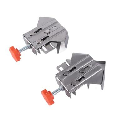 Imagem de Grampo de ângulo Reto de Aço Inoxidável, Grampo Perfeito de 90 Graus para Trabalhar Madeira. Resistente, Versátil e Salvador de trabalho. Opere 4 Grampos de Montagem de ângulos