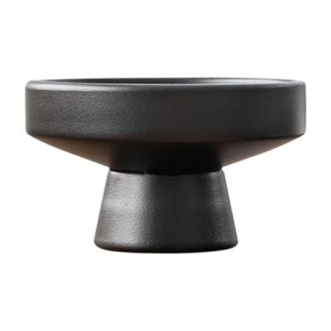 Imagem de Ioensy Vaso de cerâmica para flores, decoração para casa, arranjo de flores, recipiente, suprimentos para arte floral, para piso e mesa, Preto