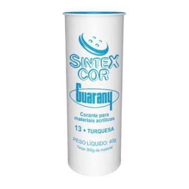 Imagem de Corante Materiais Acrílicos Sintexcor Guarany Azul Turquesa