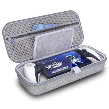 Imagem de HEATFUN Estojo De Transporte Para Viagem Compatível Com Controle Remoto Do Playstation Portal, Capa Protetora Ps5 Portal À Prova Choque E Antirriscos, Acessórios - Cinza